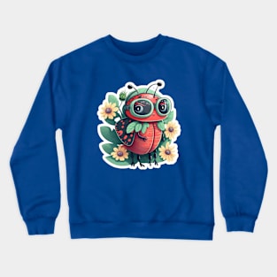 Ladybug Watercolour Art Crewneck Sweatshirt